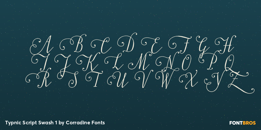 Typnic Script Swash 1 Font Poster #2