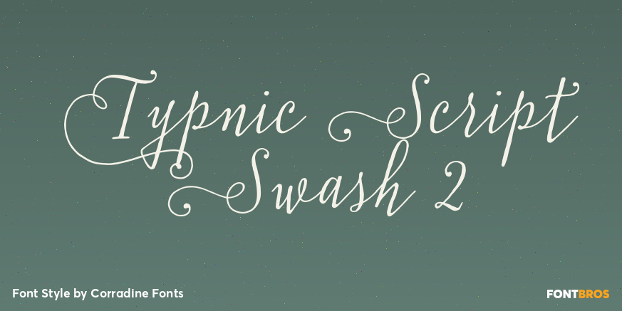 Typnic Script Swash 2 Poster