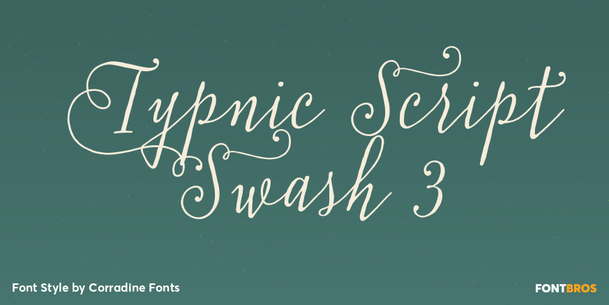 Typnic Script Swash 3 Poster