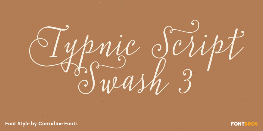 Typnic Script Swash 3 Poster