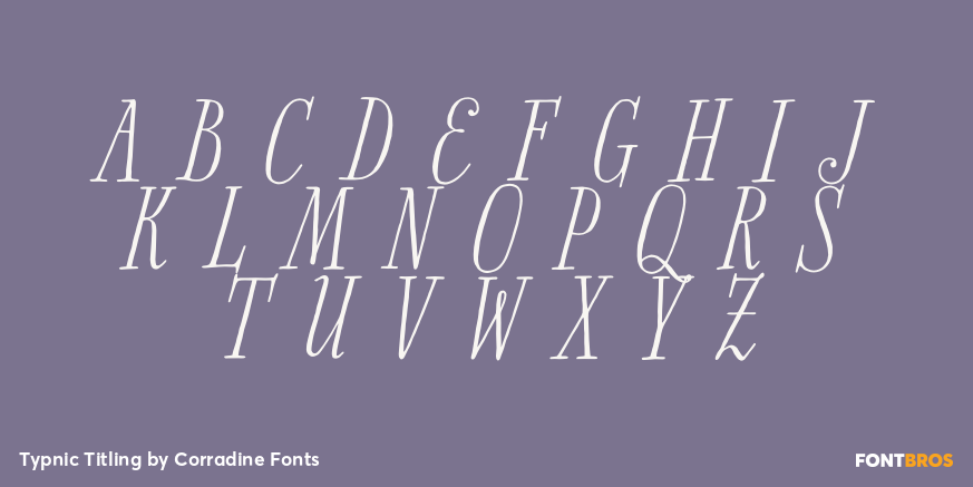 Typnic Titling Font Poster #2
