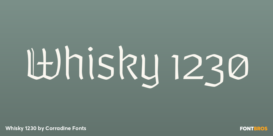Whisky 1230 Font Poster #1