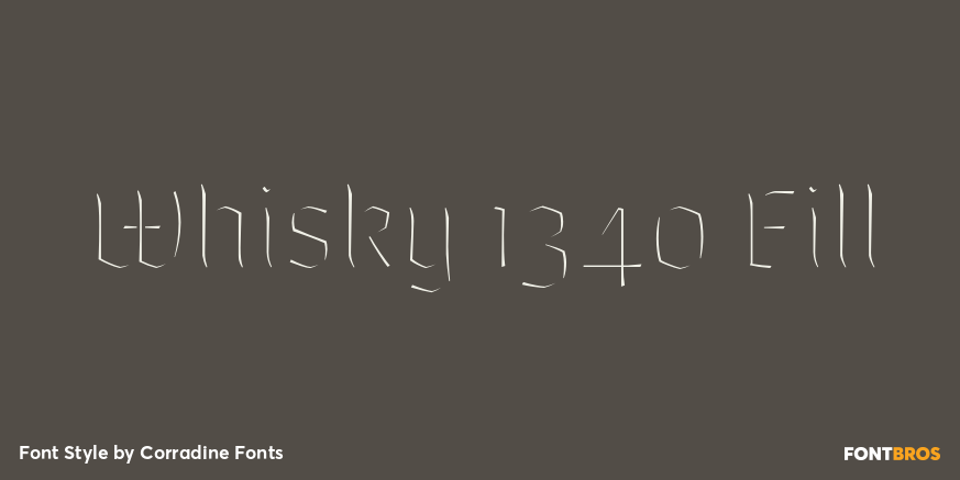 Whisky 1340 Fill Font Poster #1