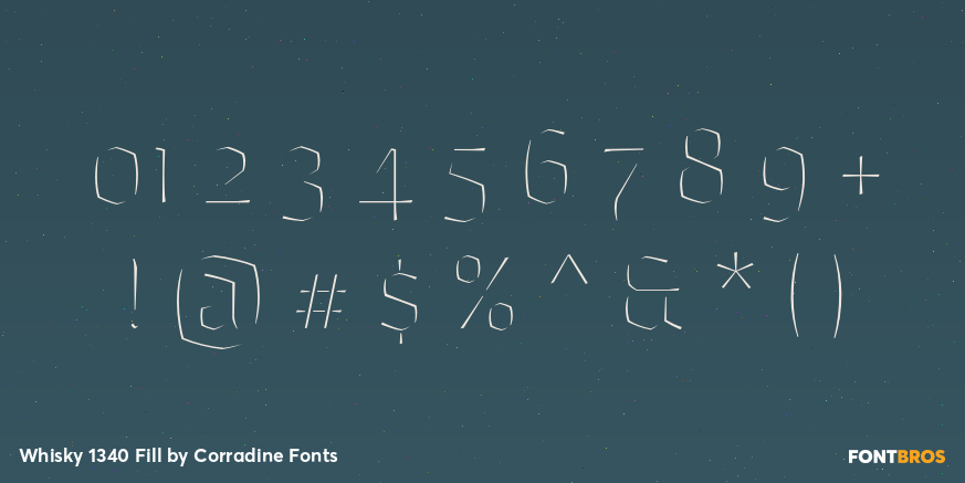 Whisky 1340 Fill Font Poster #4