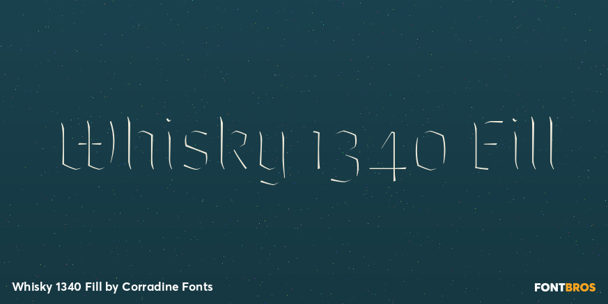 Whisky 1340 Fill Font Poster #1