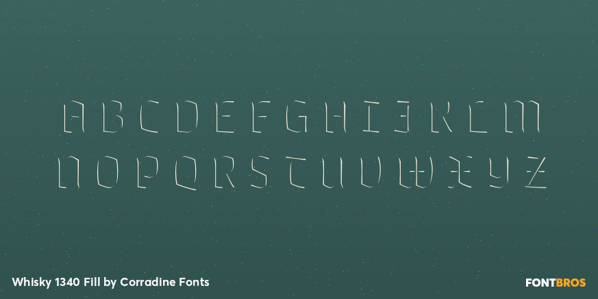 Whisky 1340 Fill Font Poster #2