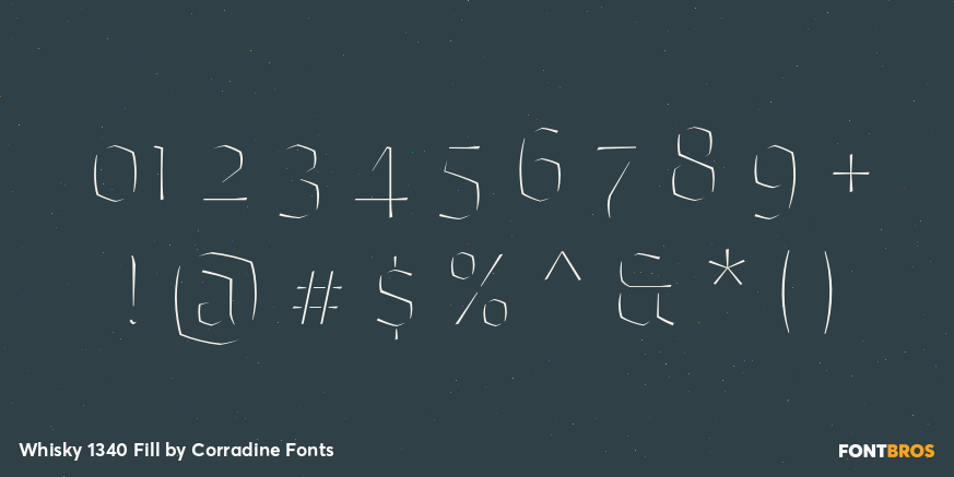 Whisky 1340 Fill Font Poster #4