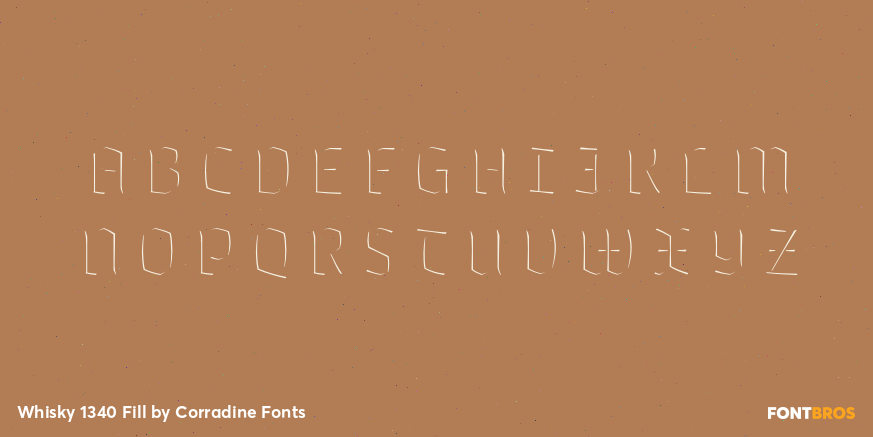 Whisky 1340 Fill Font Poster #2