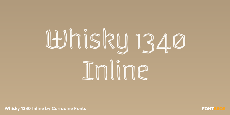 Whisky 1340 Inline Font Poster #1