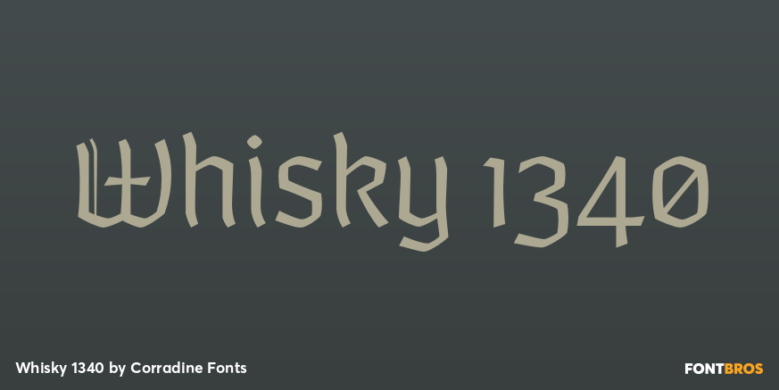 Whisky 1340 Font Poster #1