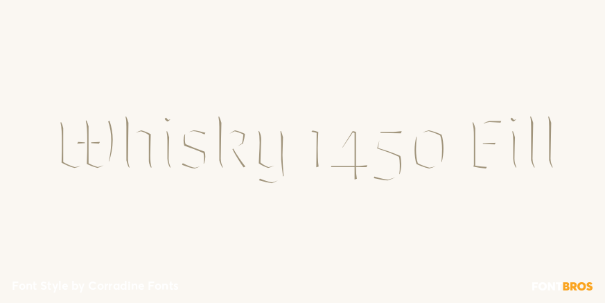 Whisky 1450 Fill Font Poster #1