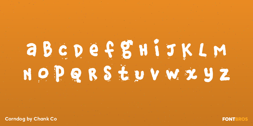 Corndog Font Poster #3