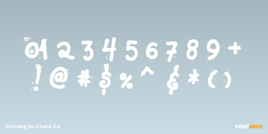 Corndog Font Poster #4