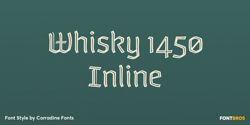 Whisky 1450 Inline Font Poster #1