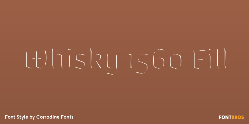 Whisky 1560 Fill Font Poster #1