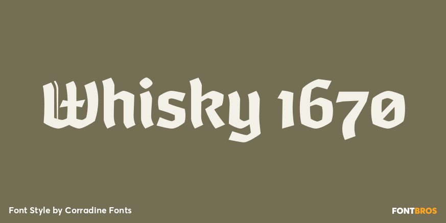 Whisky 1670 Font Poster #1
