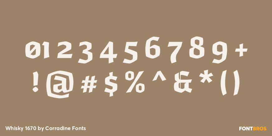 Whisky 1670 Font Poster #1