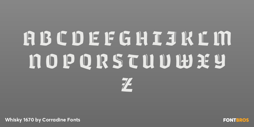 Whisky 1670 Font Poster #1