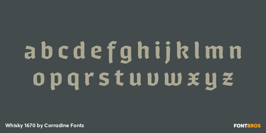 Whisky 1670 Font Poster #1