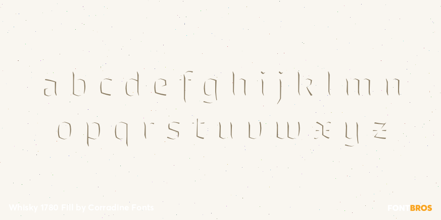 Whisky 1780 Fill Font Poster #3