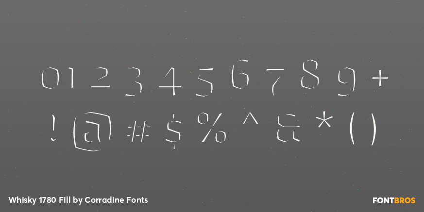 Whisky 1780 Fill Font Poster #4