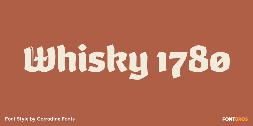 Whisky 1780 Font Poster #1