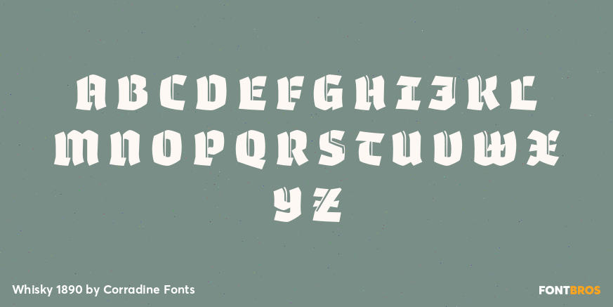 Whisky 1890 Font Poster #2