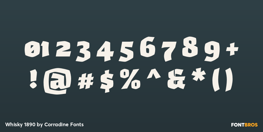 Whisky 1890 Font Poster #4