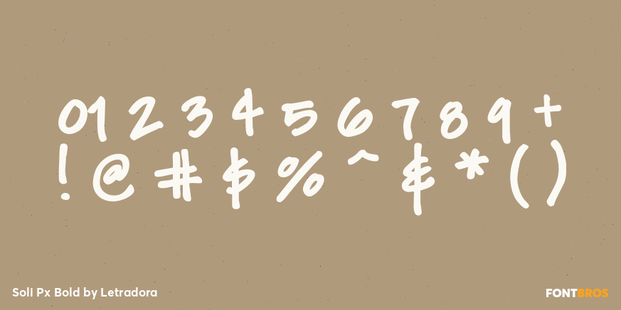 Soli Px Bold Font Poster #4