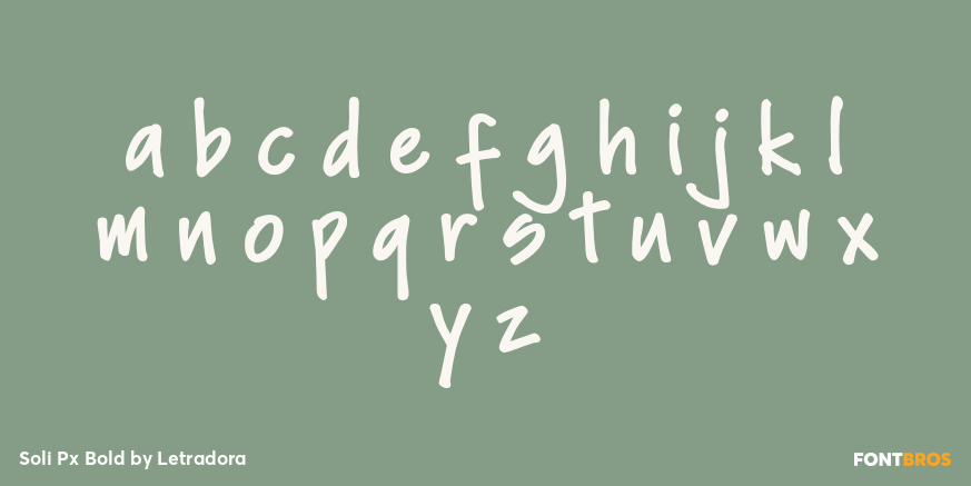 Soli Px Bold Font Poster #3