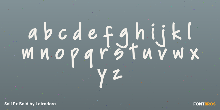 Soli Px Bold Font Poster #3