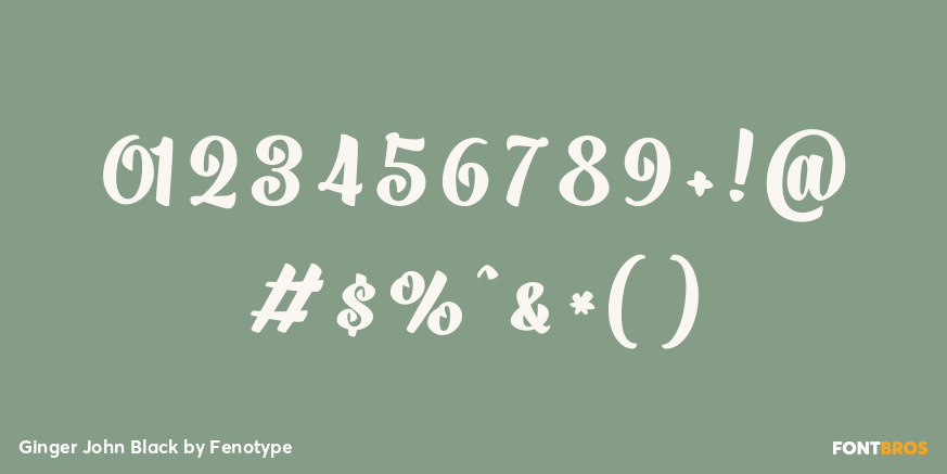 Ginger John Black Font Poster #1