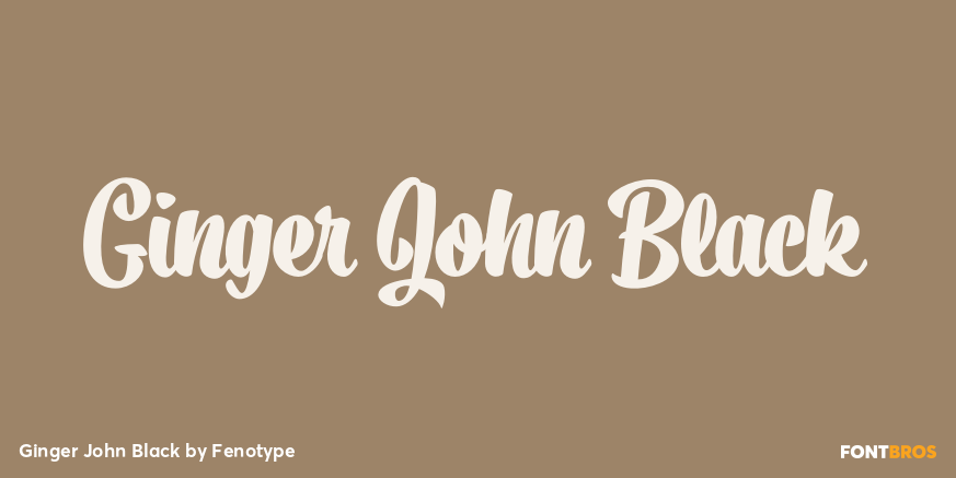 Ginger John Black Font Poster #1