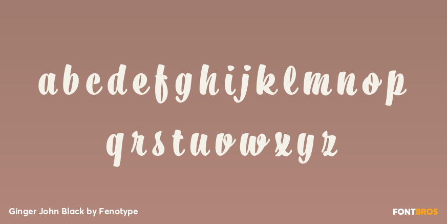 Ginger John Black Font Poster #3
