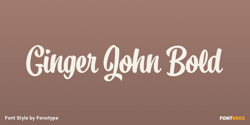 Ginger John Bold Font Poster #1