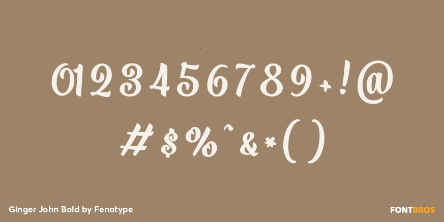 Ginger John Bold Font Poster #1