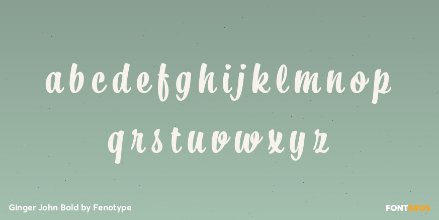 Ginger John Bold Font Poster #1