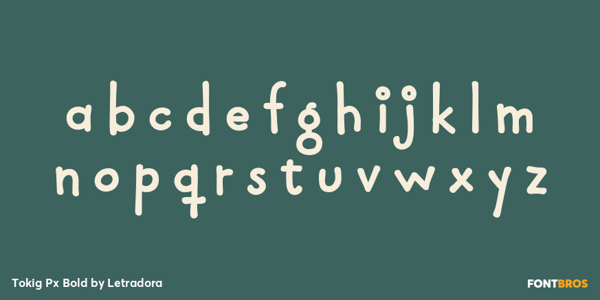Tokig Px Bold Font Poster #3