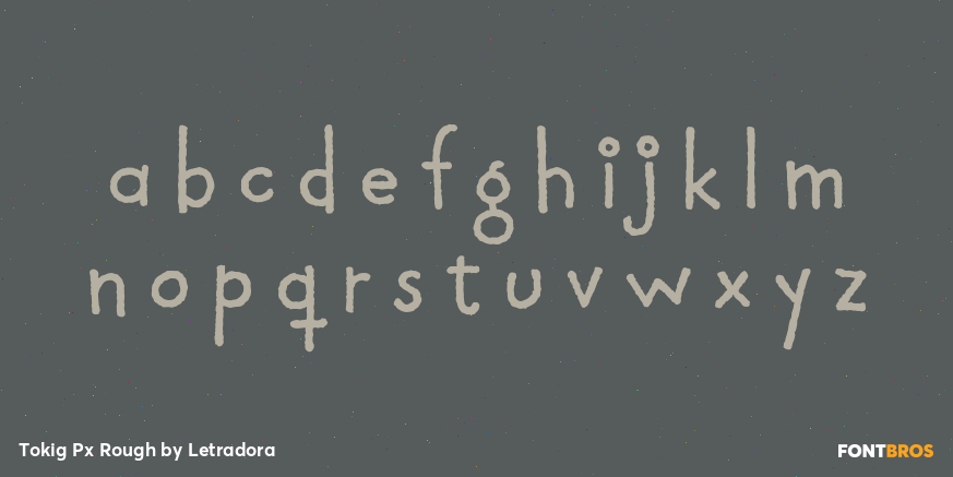 Tokig Px Rough Font Poster #3