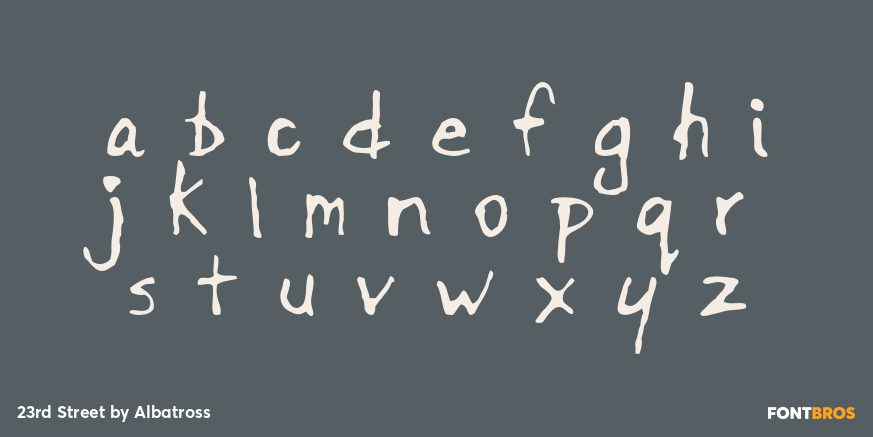 23rd Street Font Poster #1