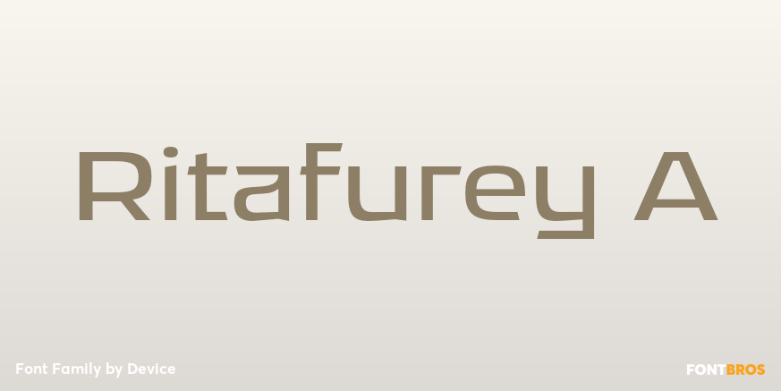 Ritafurey A Font Poster #1