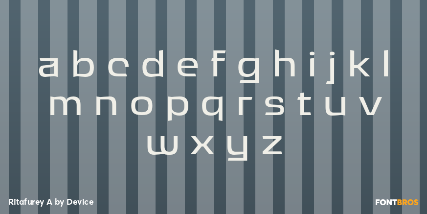 Ritafurey A Font Poster #3