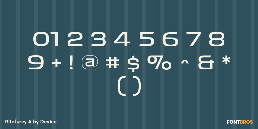 Ritafurey A Font Poster #4