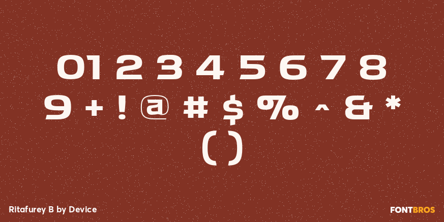 Ritafurey B Font Poster #4