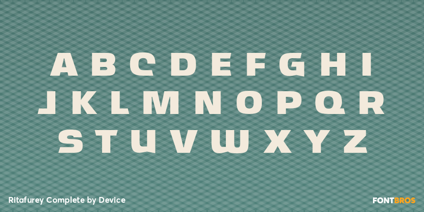 Ritafurey Complete Font Poster #2