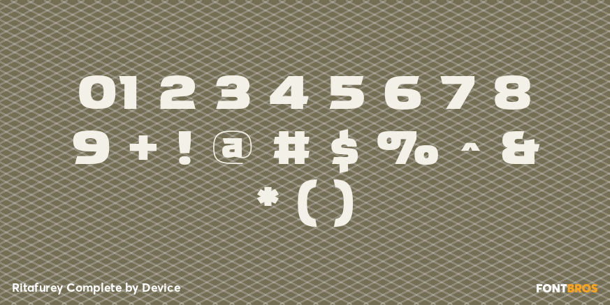 Ritafurey Complete Font Poster #4