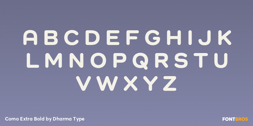 Como Extra Bold Font Poster #2