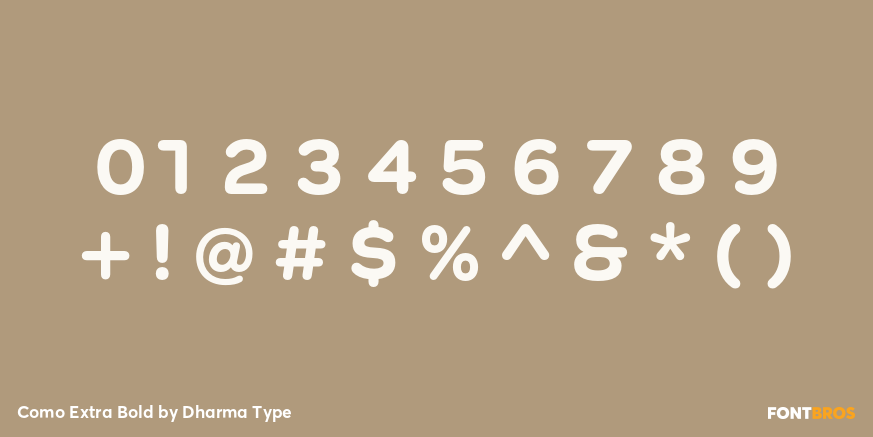 Como Extra Bold Font Poster #4