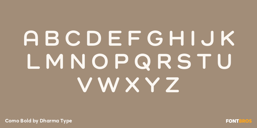 Como Bold Font Poster #2