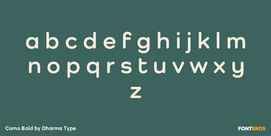 Como Bold Font Poster #3